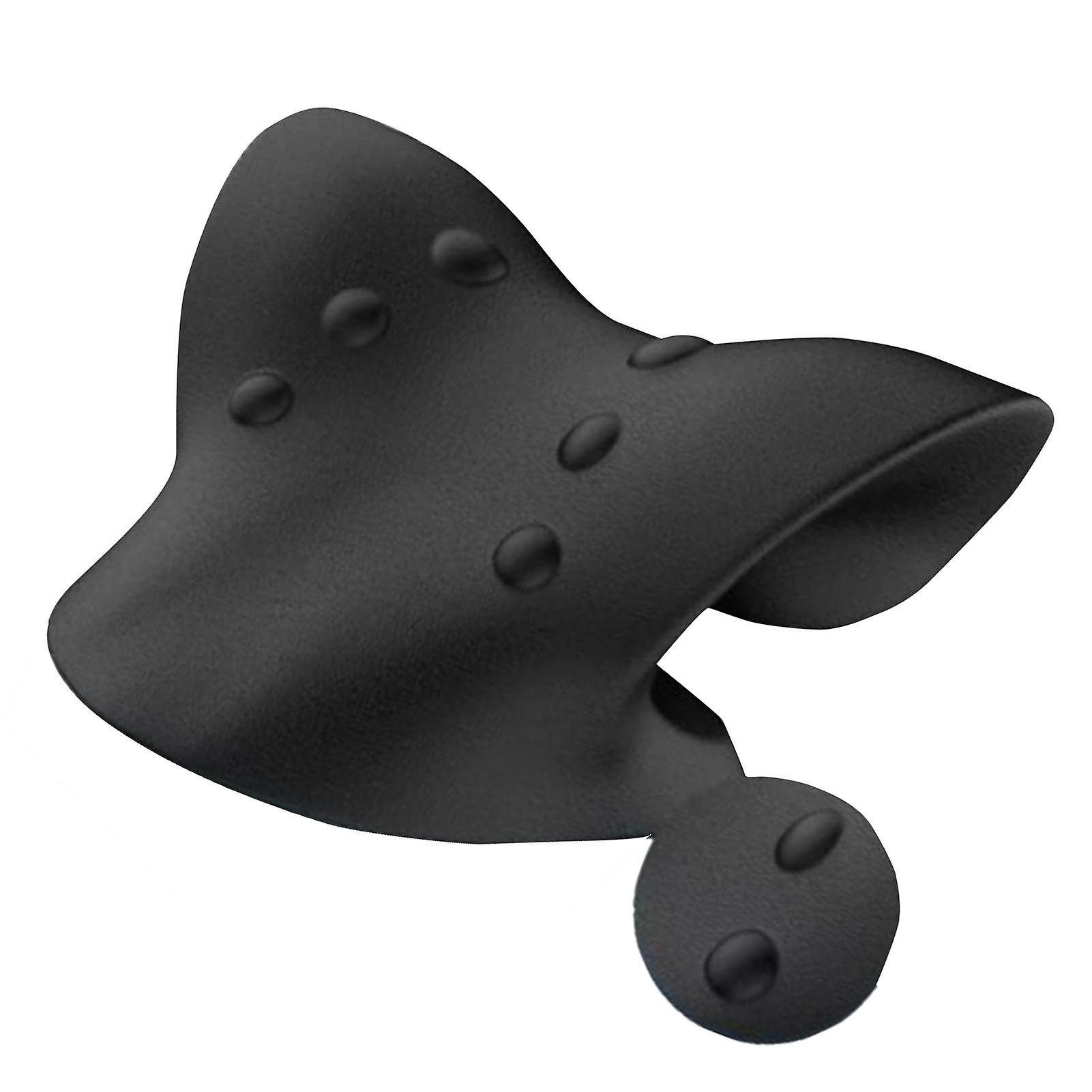Neck and Shoulder Relaxer Reduce Pain Neck Stretcher Cervical Traction Device for Cervical Spine Alignment Black