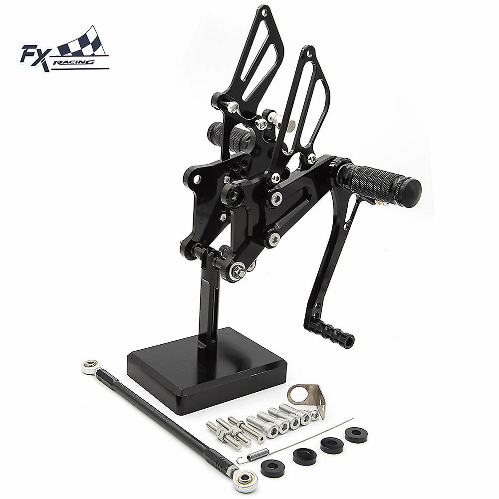 Cnc motorrad aluminium fußrasten fuß stütze hinterer satz fuß pedal für honda vfr400 nc30 rvf400 nc35 rvf vfr 400