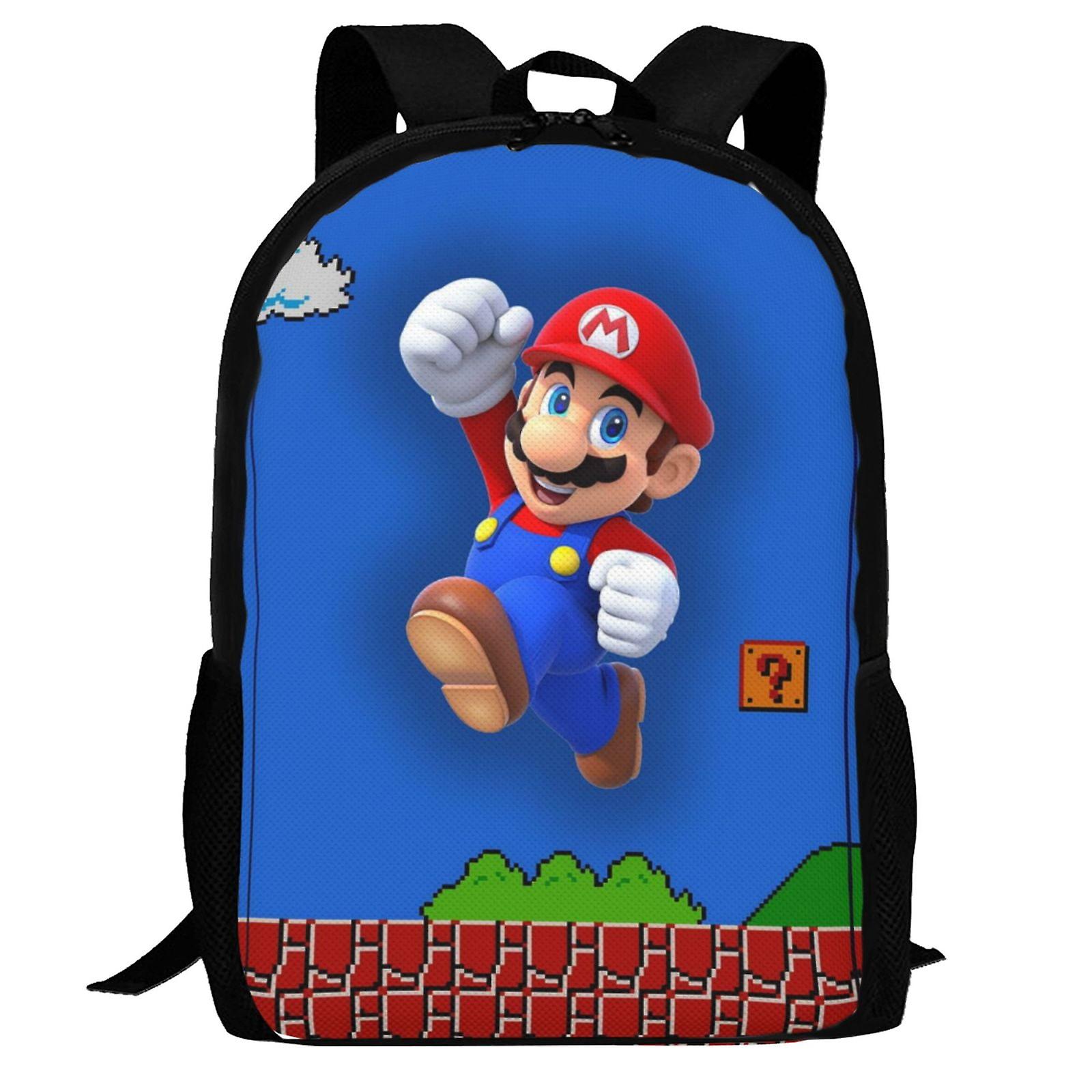 Super Mario Backpack,3d Print Laptop Backpack Lightweight Casual Daypack Bookbag Multi-Function Travel Backpack