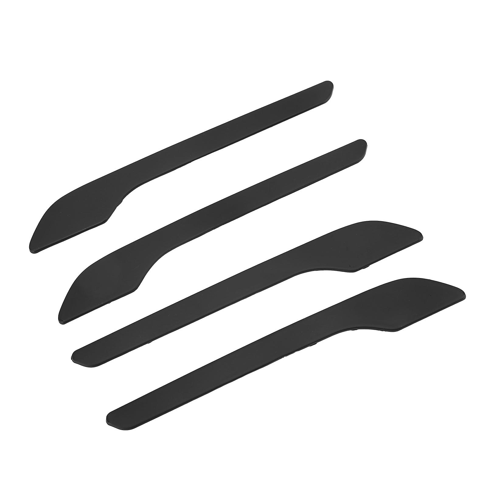 4 Pcs Door Handle Wrap Cover ABS Outer Handle Decorative Protector Stickers Replacement for Tesla Model 3 2017‑2020 Matte Black 