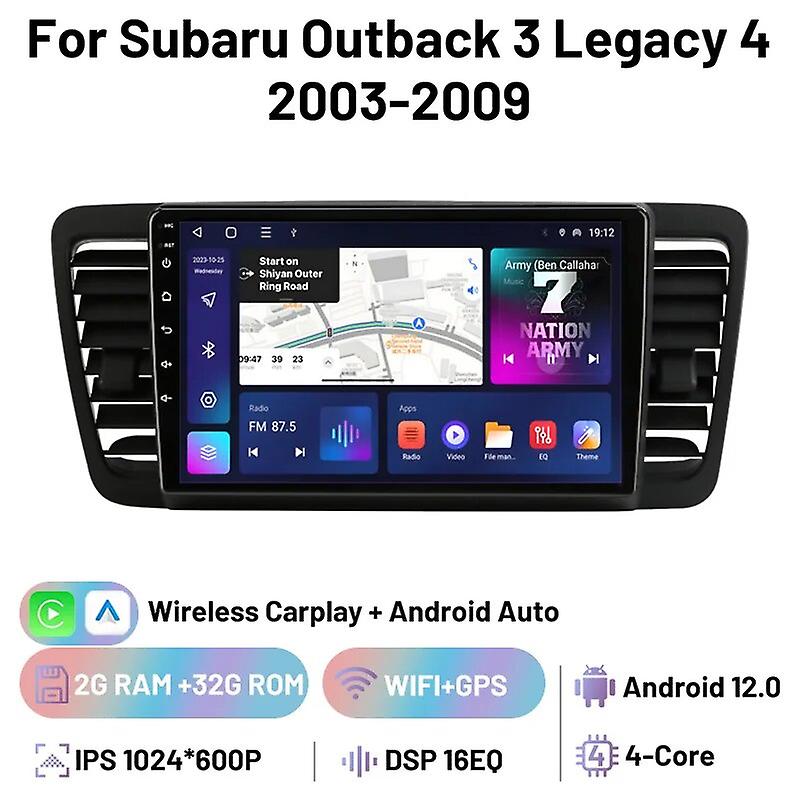 Android Carplay Multimedia Player GPS Car Radio Navigation Autoradio Pentru Subaru Outback 3 Legacy 4 2003 2004 2005 2006 2007-2009