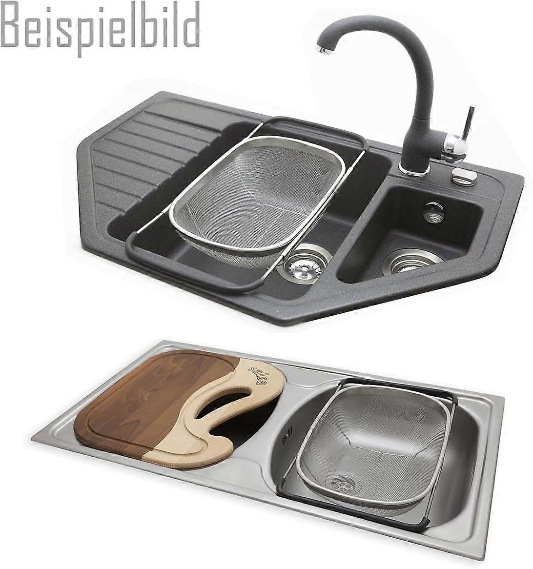 Edelstahlsieb für Spülsieb ausziehbar auf 55 cm Sieb Spüle Spüle Sieb Spüle Spüle Sieb