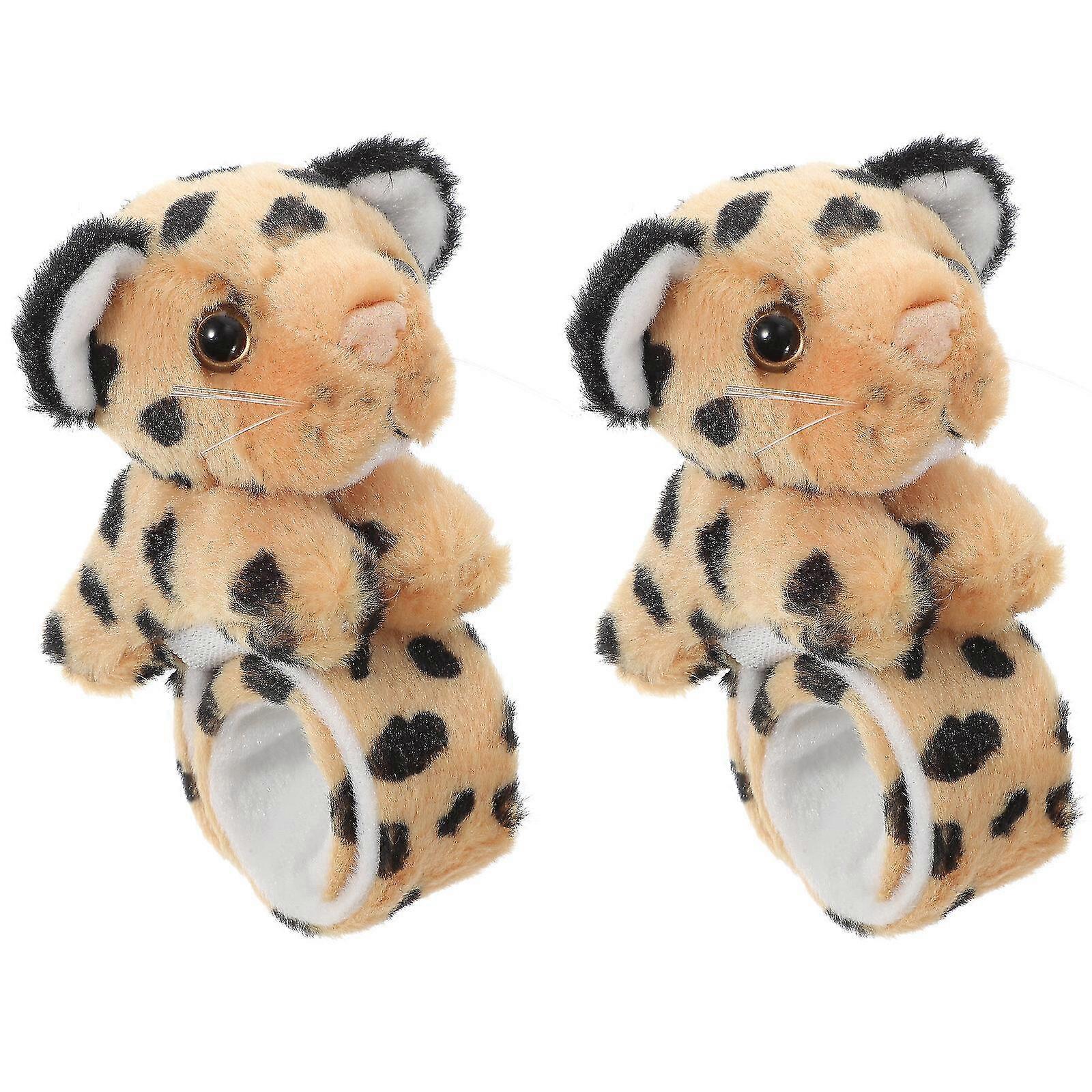 2pcs Slap Bratari Leopard Slap Bratari Plush Slap Bratari Lovely Bratari Pentru Copii
