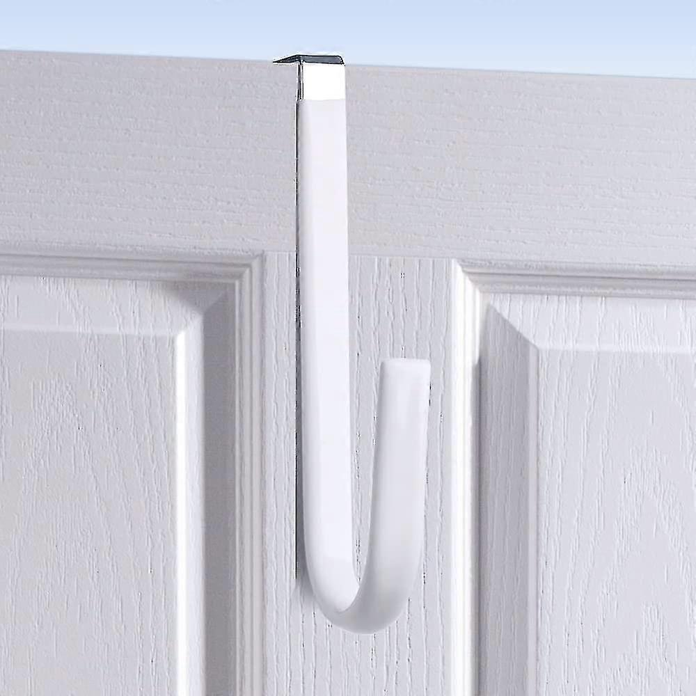 Over Door Hook White - Soft Rubber Surface Design To Prevent Article