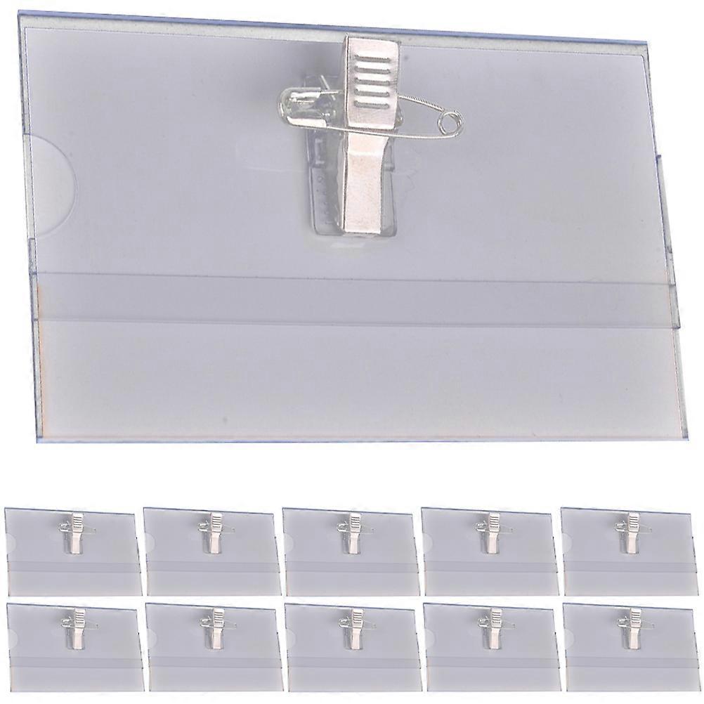 50Pcs Multi-function Badge Holders Badge Clips Portable Badge Clips ID Card Holders for Staff