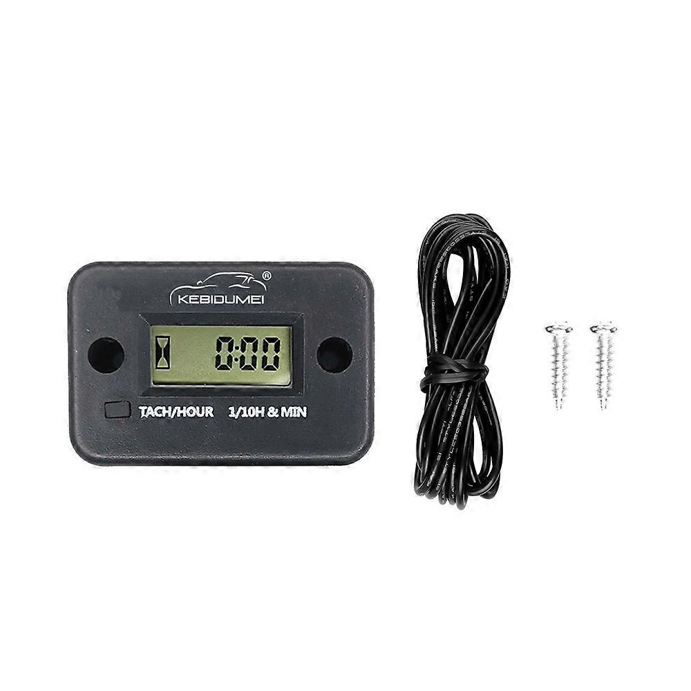 Waterproof Digital Engine Tach Hour Meter Tachometer Gauge Engine RPM LCD Display For Motorcycle Motor Stroke Engine Car Boat