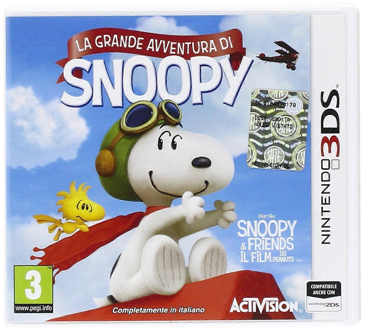 Activision Snoopys Grand Adventure 3DS - video games (3DS Nintendo 3DS Physical media Platform Behaviour Interactive RP (Rating Pending) ITA) - PAL - New & Sealed