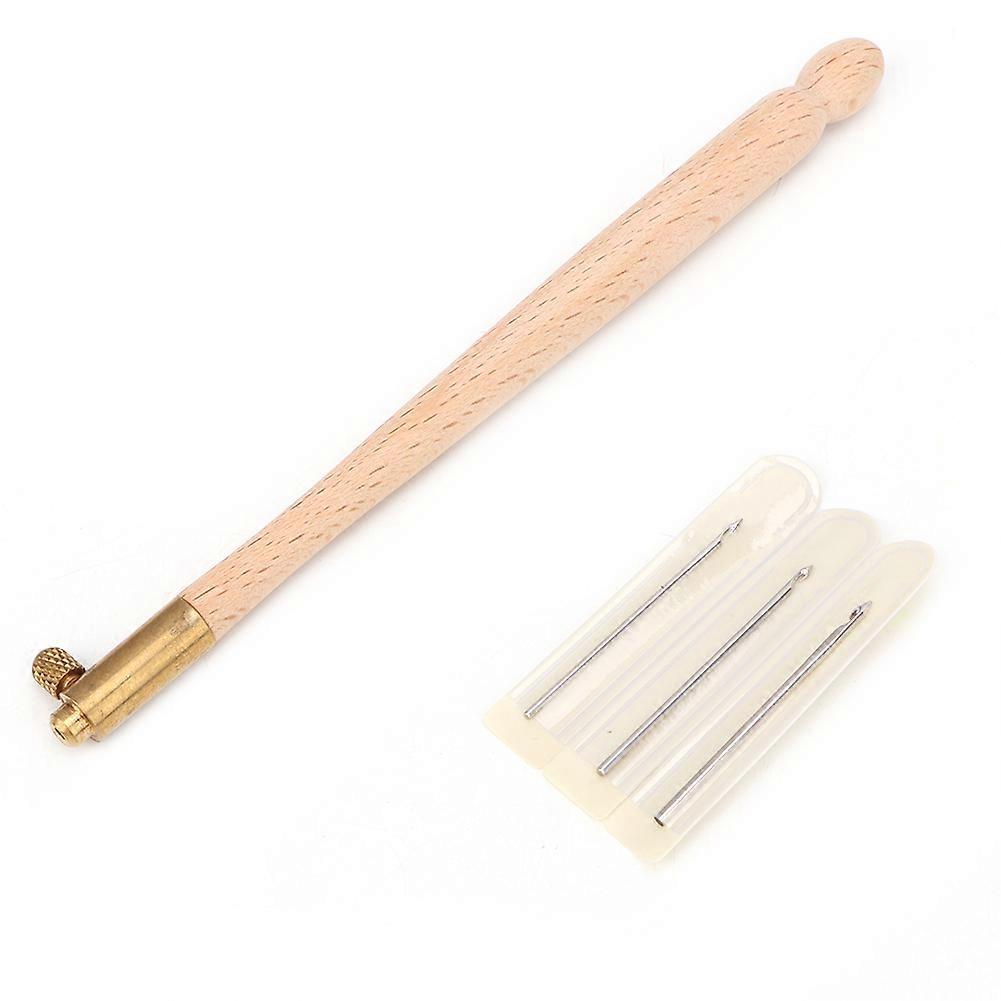 Häkelnadel mit 3 Nadeln Sticknadel-Set Strickperlen Stickwerkzeug