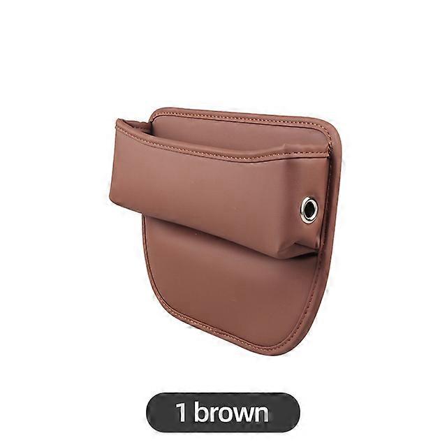 PU Leather Car Auto Console Side Car Seat Crevice Storage Box Slit Gap Filler with Bottle Holder