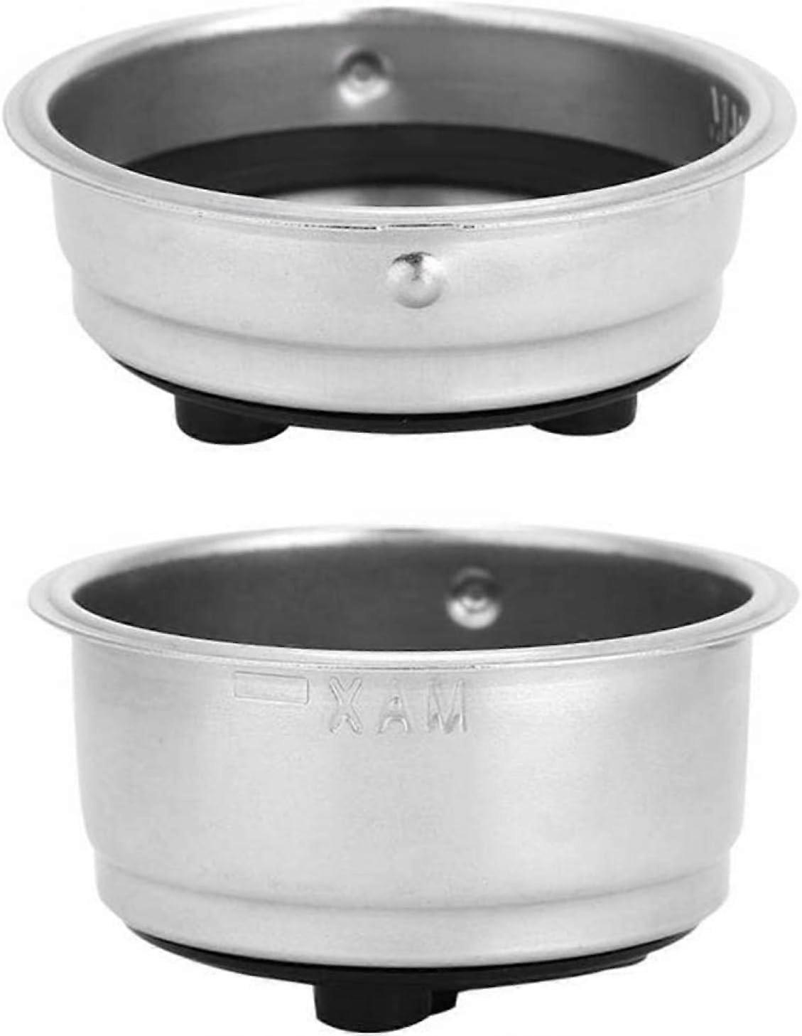 Removable Stainless Steel Coffee Machine Accessories Filter Basket(Double Cup)