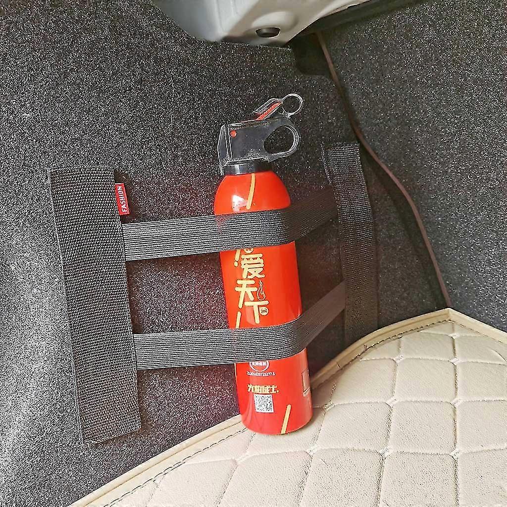 Car Elastic Straps Trunk Storage Device Fire Extinguisher Sticker Fixed Straps