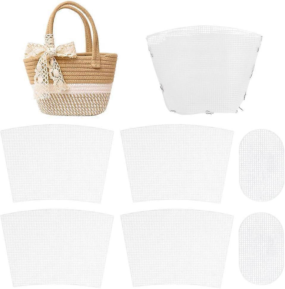 2Sets Clear Mesh Plastic CanvasSheets for Embroidery Blank Needlepoint CanvasSheets