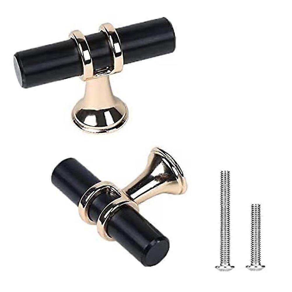 10 Pack Black Cabinet Knobs Black And Gold Cabinet Pulls, Kitchen