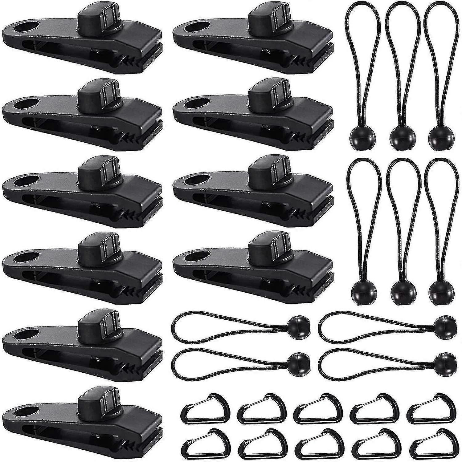 Tent Tarpaulin Clip, 20 Pieces Awning Clamp, Tarpaulin Clips, Tent Clip, Crocodile Mouth Clip, Tent Clamp Set, Tarpaulin Clips, Large Tarpaulin Clips
