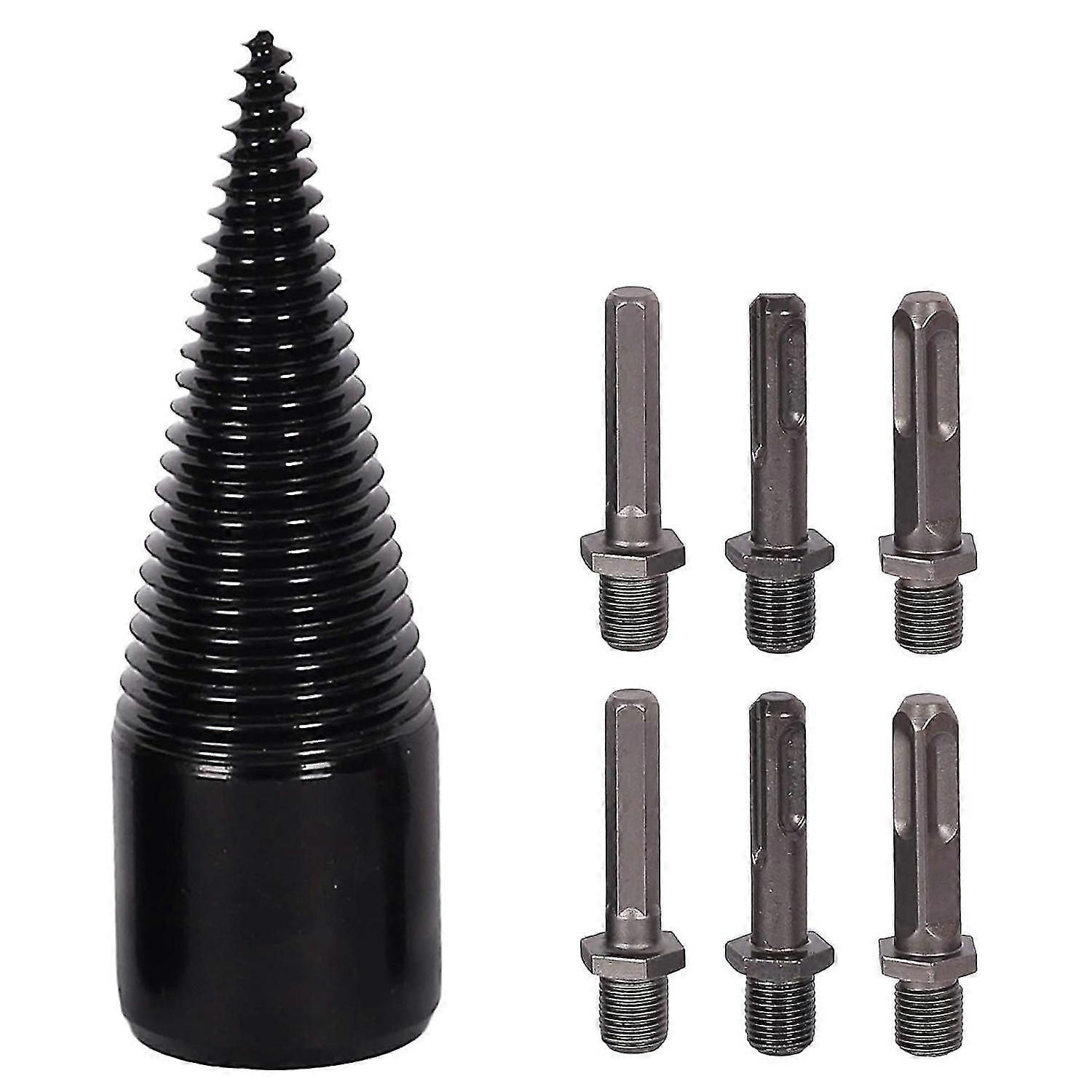 wood splitter firewood drill cracker detachable conical drive