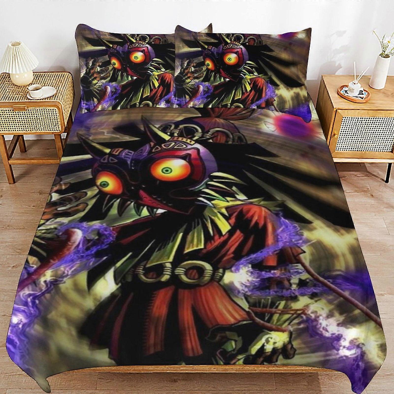 x180 The Legend of Zelda Comforter Set 3 Pieces Quilt Cover Set Soft Bedding Sets for All Seasons (1 Comforter  2 Pillowcases) hb180