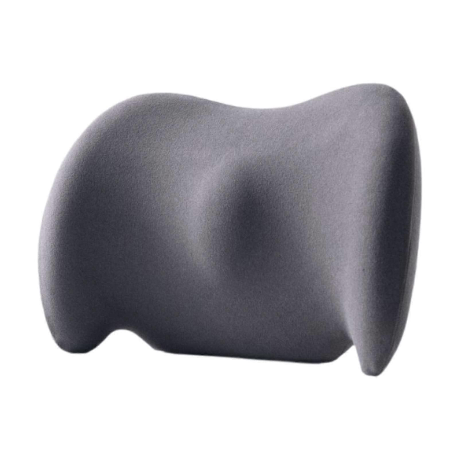 Cuscino di supporto lombare per viaggi in auto, versatile, traspirante, in memory foam, grigio scuro