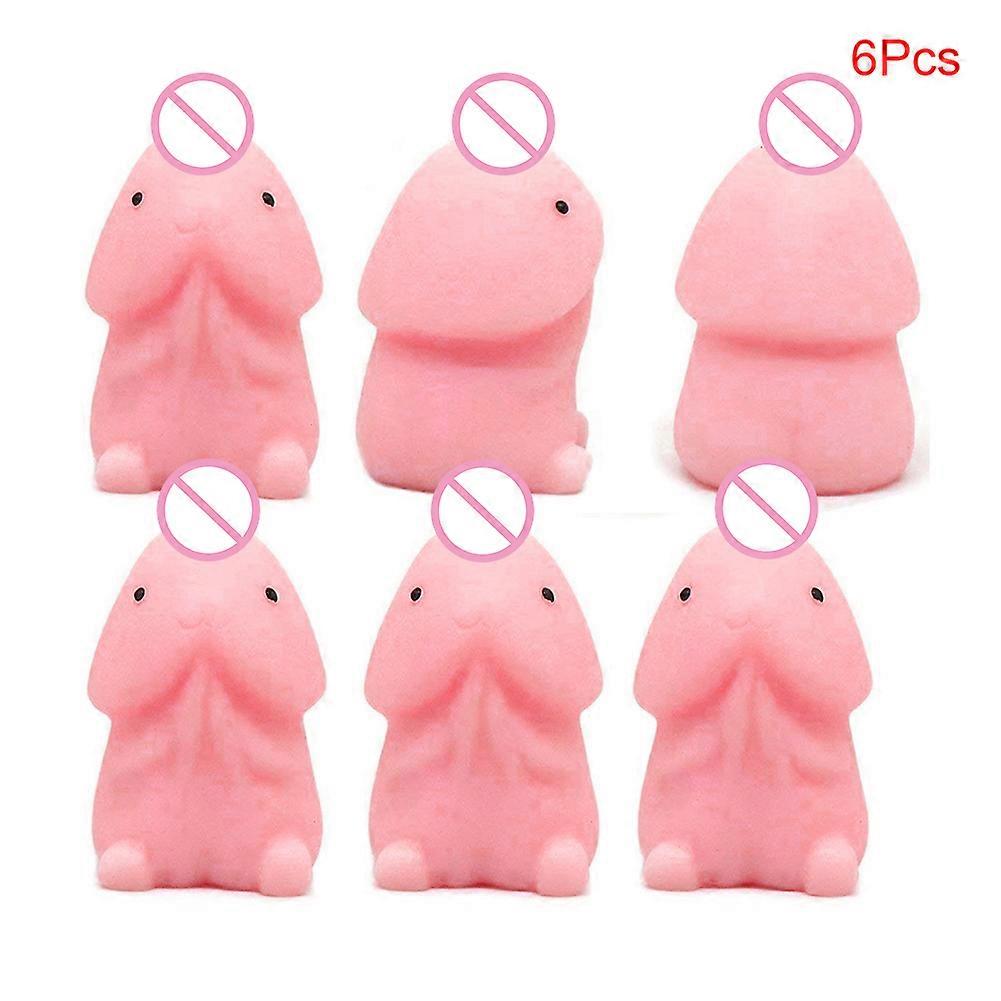 1/4/6/8/10pcs Small Mochi Ding Ding Focus Squeeze Toys Fool Joke Anti Pressure