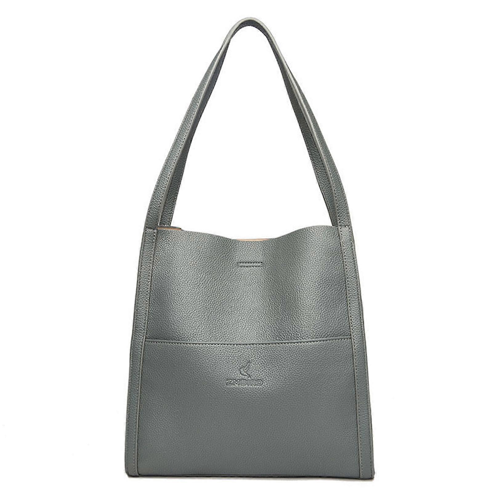 Solid-Color Simple Shoulder Bag Portable Large Capacity Crossbodys Bag for Women Girl Female Ladies
