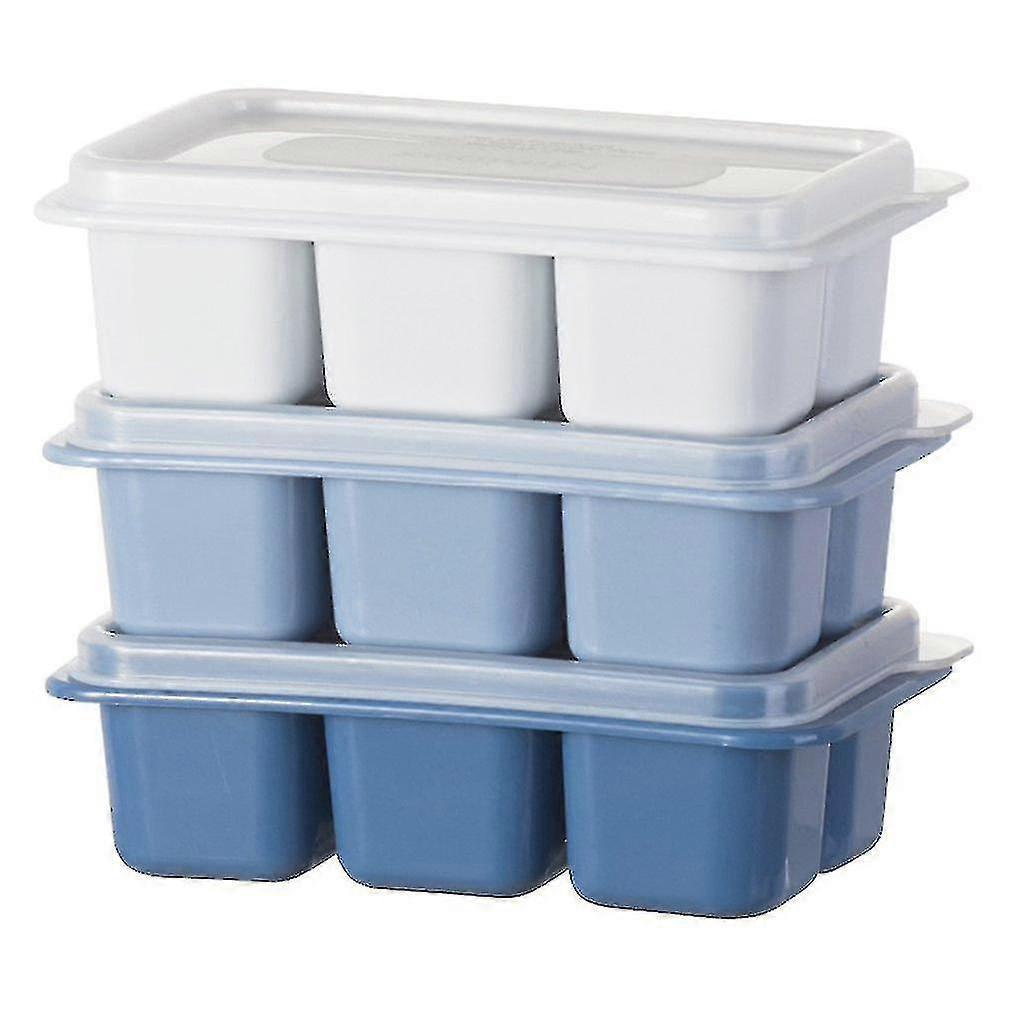 3color Big Grid Food Grade Pp Resin Ice Cube Mold Ice Cube Maker Flexible Pp Resin Ice Cube Tray Kitchen Gadgets Accessories