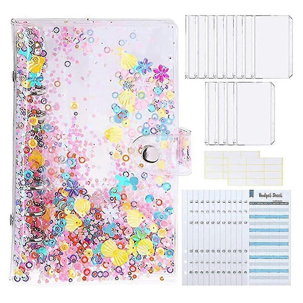 49pcs A6 Budget Binder With 12 Clear Envelopes 12 Budget Sheets