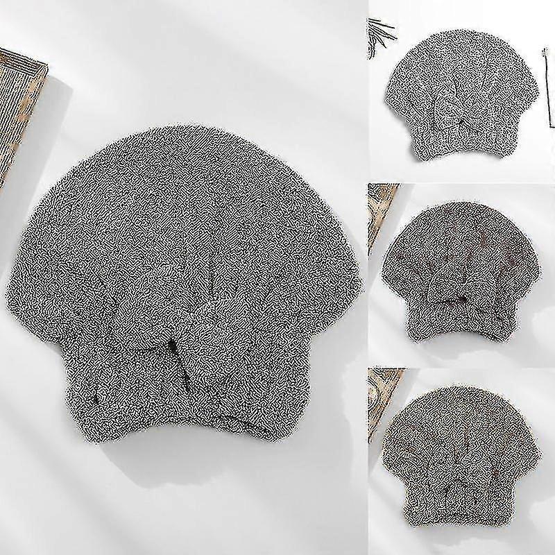 Fgao 1pc Microfiber Bath Speed Dry Hats Bathing Cap(grey)