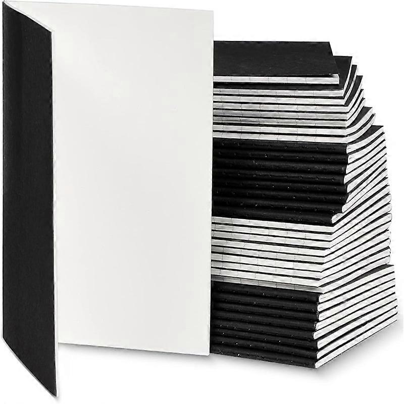 50 Pieces Pocket Kraft Notebook Bulk Small Mini Notebook Travel Journals for Students School Office Writing Class Projects, 130mm*90mm
