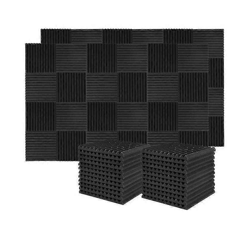 60 Pcs Panneau d’isolation acoustique Mousse de studio d’isolation acoustique, pour panneau d’isolation acoustique murale, studio