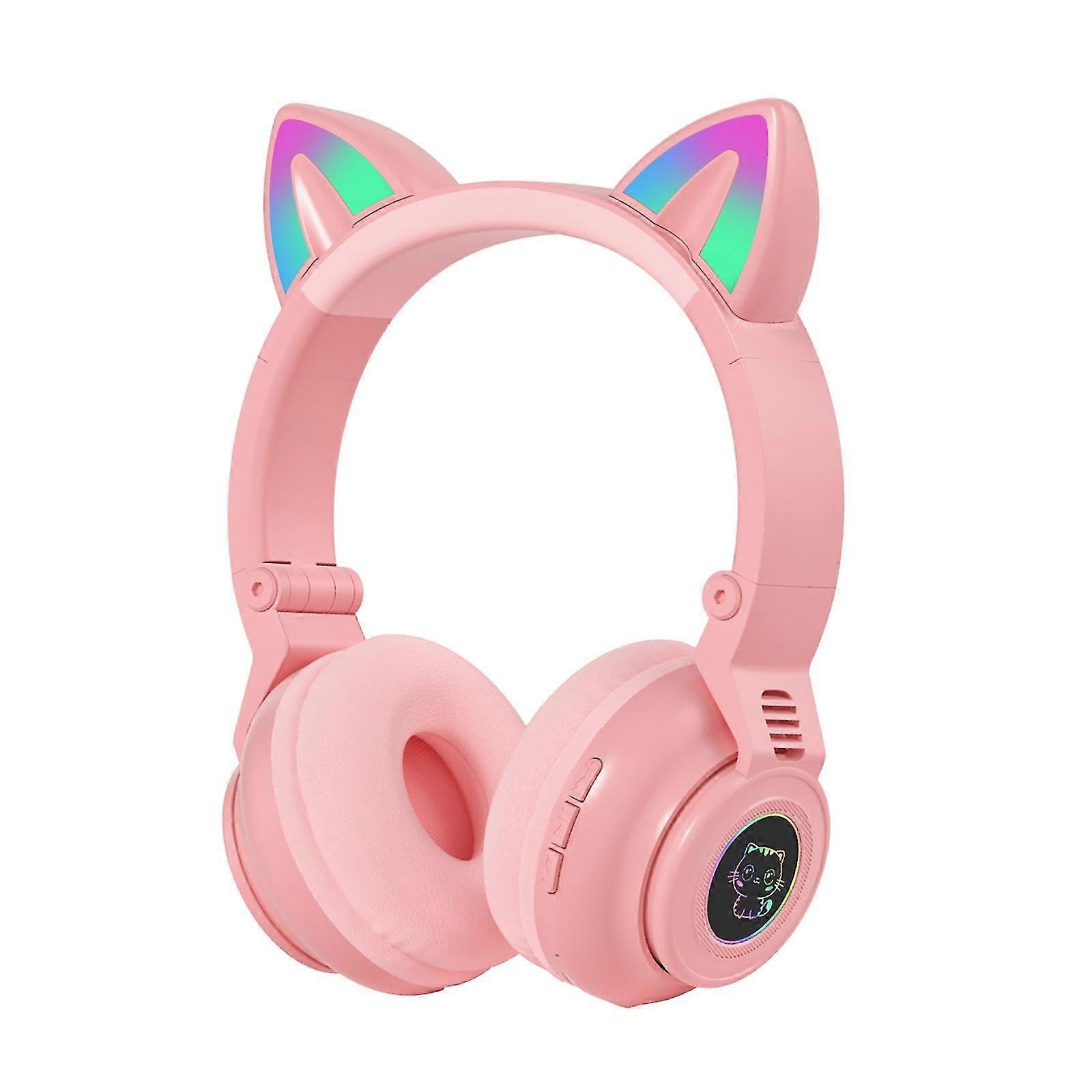 Gm26 Cat Ear Wireless 5.0 Luminous Computer Gaming Headset Bluetooth Headset
