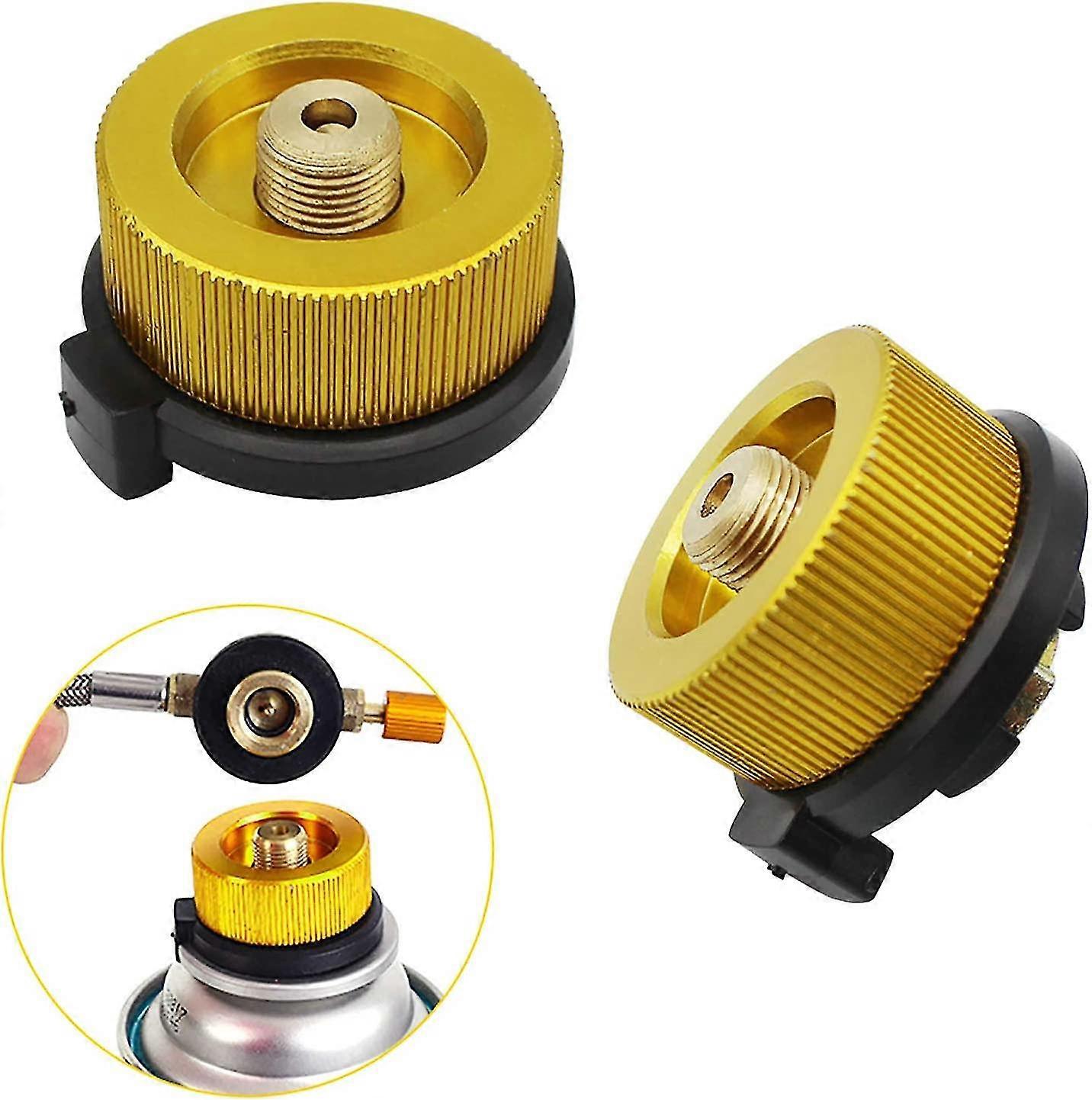 Pcs Camping Gas Cylinder Adapter Gas Conversion Head Adapter Nozzle Connector Gas Stove Valve Adapter For Butane Canister To Screw On