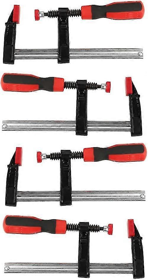 4 Heavy Duty F-clamp Wood Clamps, Wood Clamp Set, Heavy Duty F-clamps, Quick Clamp, Clamps, Quick Slide - 3 Sizes (50 X 150 Mm)