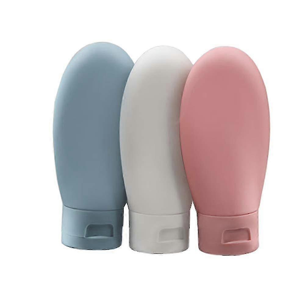 Travel Bottle, 3 Pcs Leak Proof Refillable Squeezable Containers Set(60 Ml) For Liquid Shampoos, Soap And Toiletries