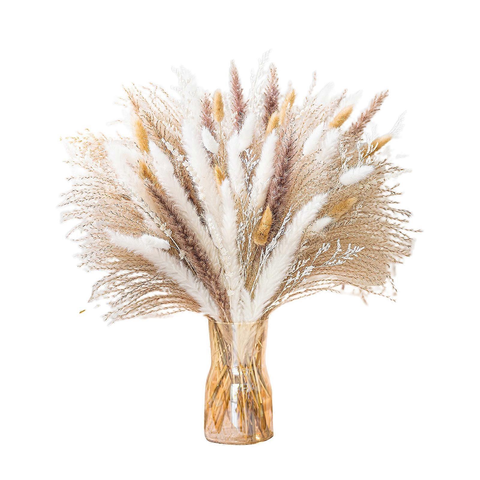 1 Set Dried Pampas Grass Vivid Fine Workmanship Decorative Easy Care Artificial Grass Photography Props Home Supplies KAESI