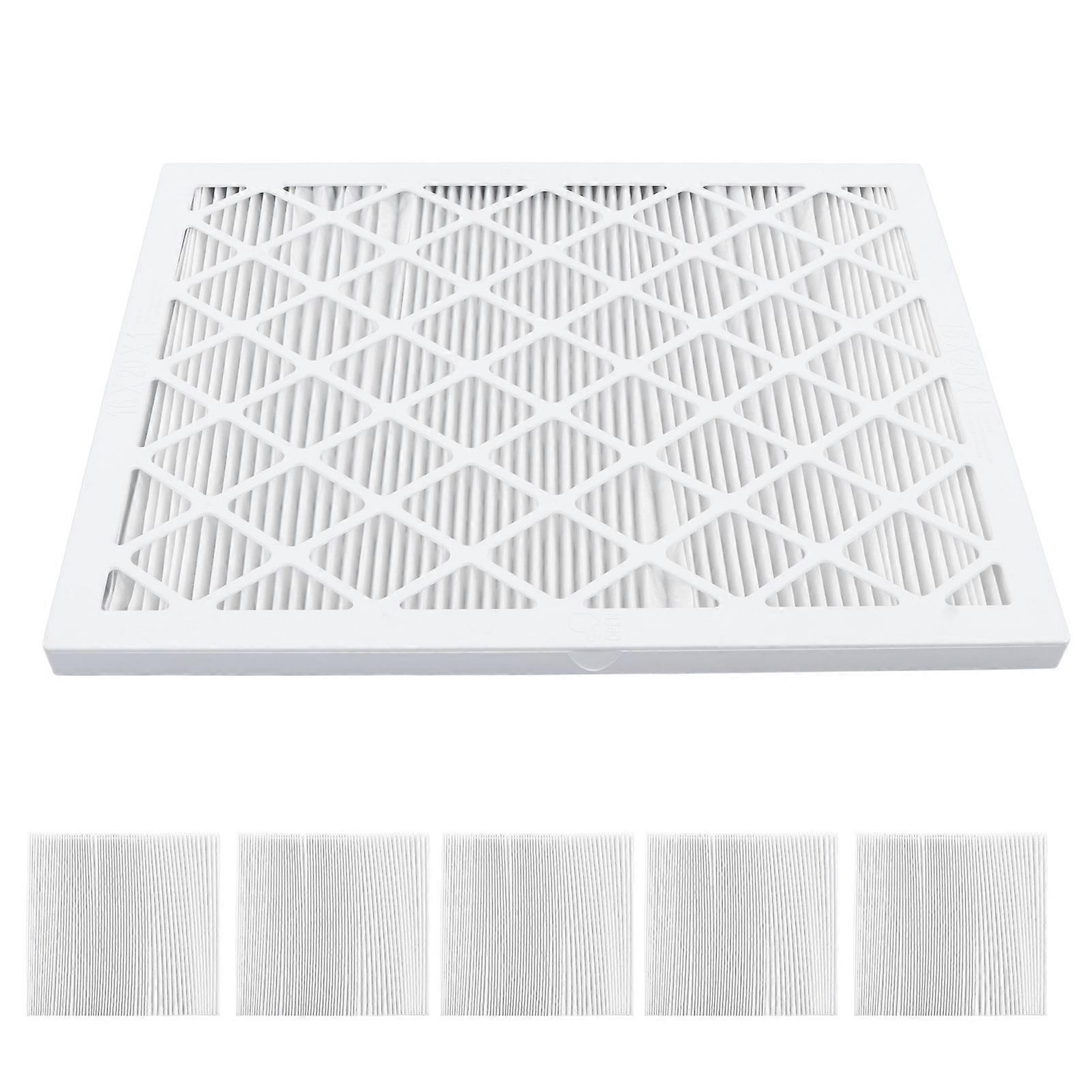 AC Furnace Air Filter Kit Foldable Efficient Filtration Replacement Pleated Air Filter with Reusable Washable Frame