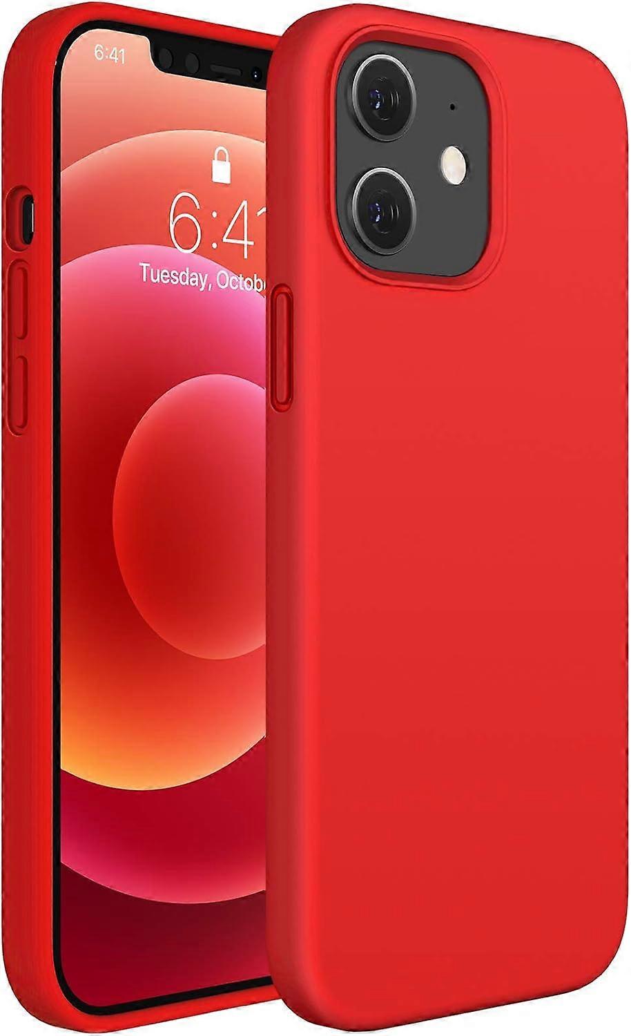 Miracase Liquid Silicone Case Compatible with iPhone 12 & 12 Pro 61 inch (2020) Triple Layer Hybrid Protective Hard Case Shockproof Drop Protection C