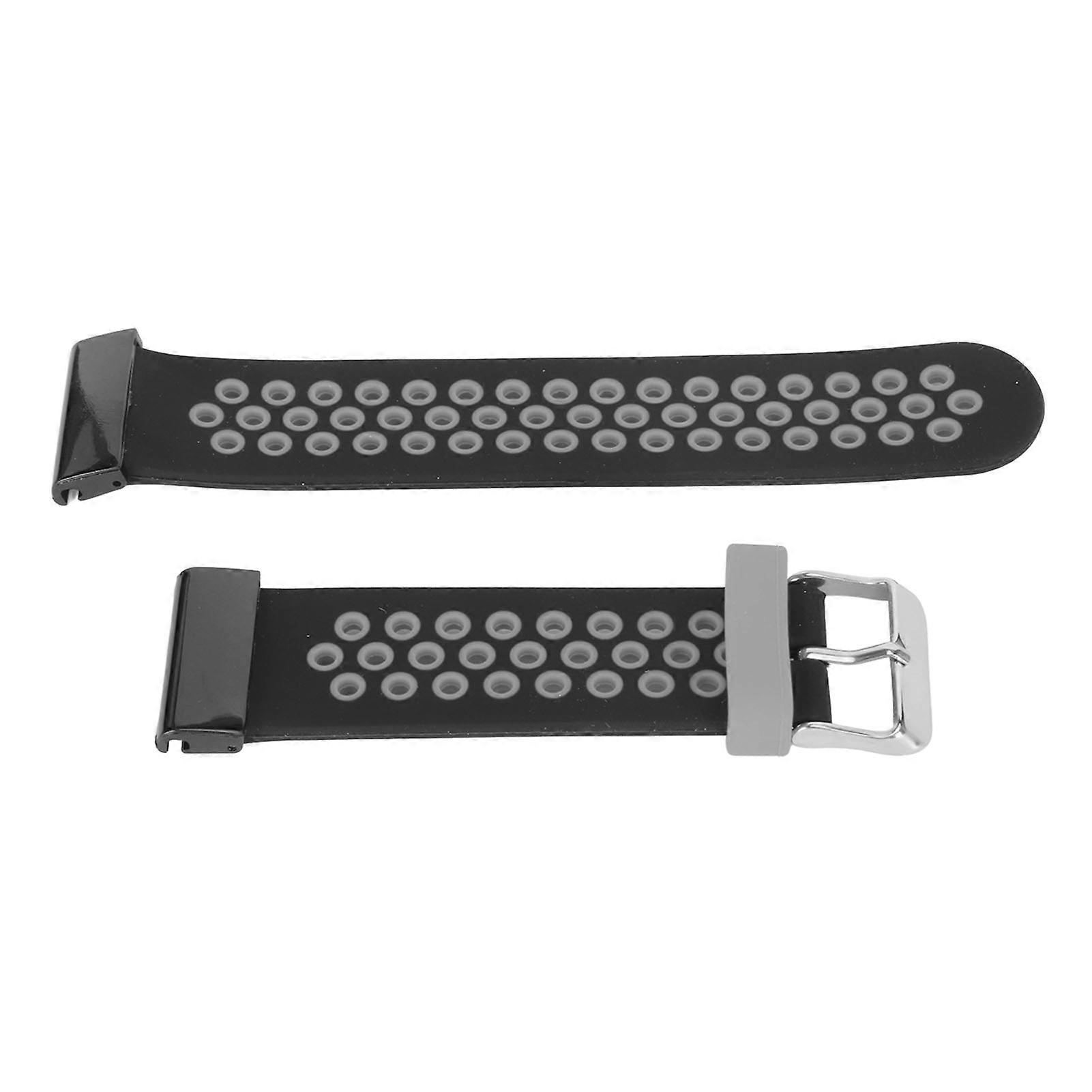 Sport Strap 2 Color Breathable Silicone Bands Adjustable Replacement Wrist Band for Garmin Fenix 7X 6X 5X Black Gray