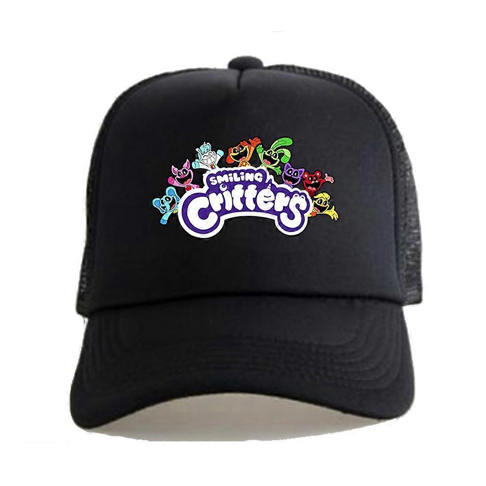 Smiling Critters Snapback Baseball Cap Kids Boys Girls Summer Adjustable Breathable Sun Hat