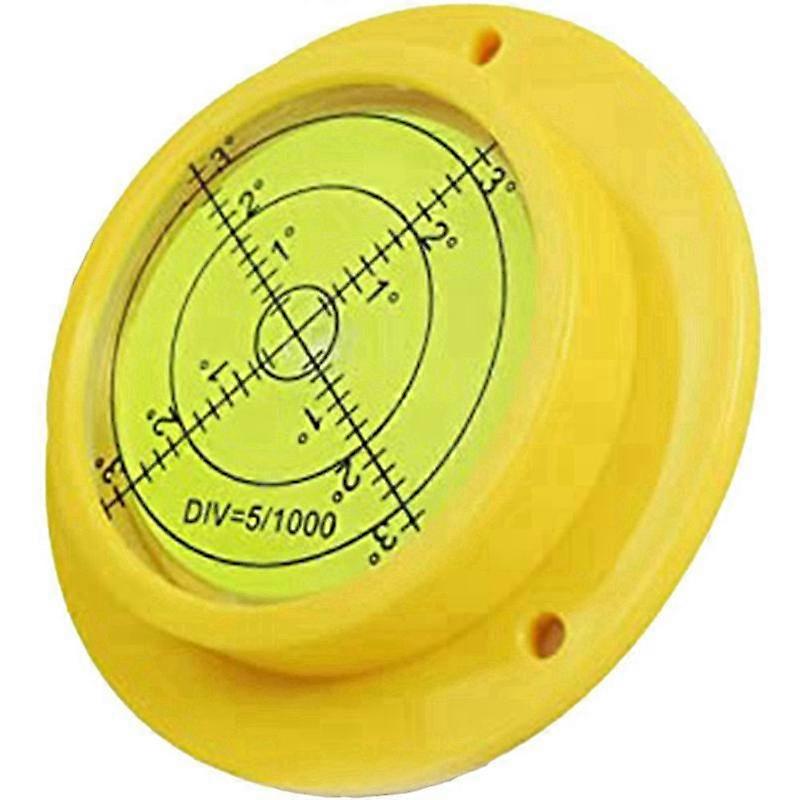 Round Bubble Level, 90X17mm High Precision Circular Spirit Level with 3 Mounting Holes, Measuring I