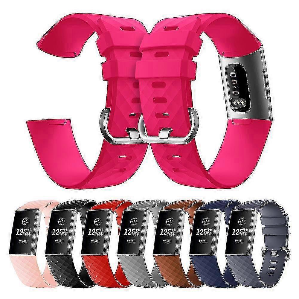 Fitbit Charge 3 -ranneke, silikoni, iso