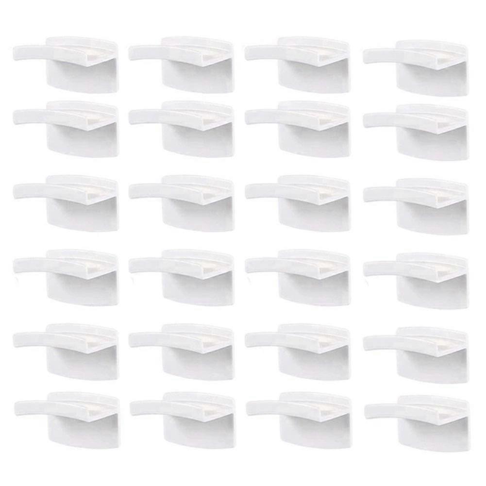 24 Pack Adhesive Hat Hooks for Wall Mount No Drilling,Minimalist Hat Rack Design Rust Proof Self Ad