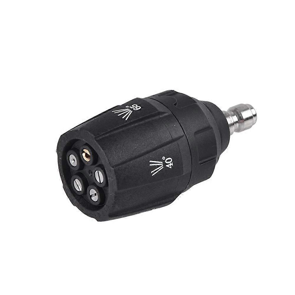 Buse à turbine rotative XHX 3600PSI Buse rotative haute pression Buse de nettoyeur haute pression 1/4 de pouce Buse à connexion rapide 5 en 1 à plusieurs degrés pour