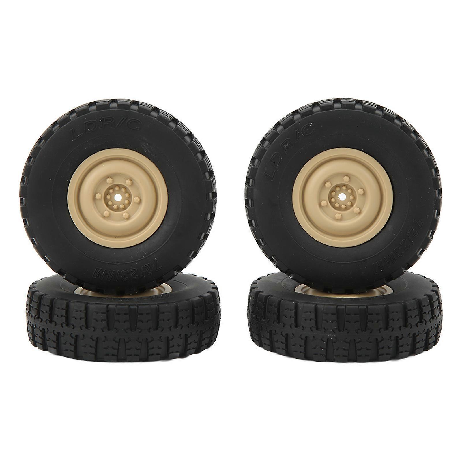 4pcs RC Car Wheels Professional High Performance Replacement RC Tires for Unimog Model P06 RC Car
