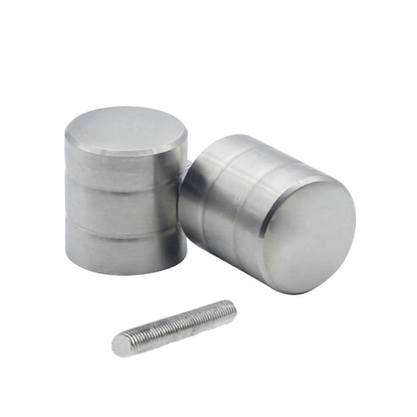 2Pcs Glass Door Knobs Bathroom Shower Cabinet Handles with Screw