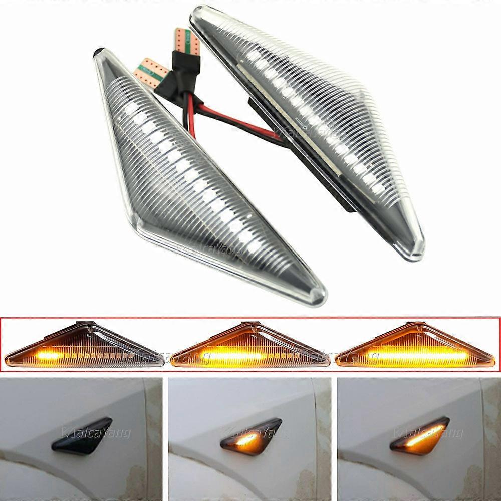 AUXITO LED Sequential Side Marker Turn Signal Lights For Ford Focus MK3 2012-18
