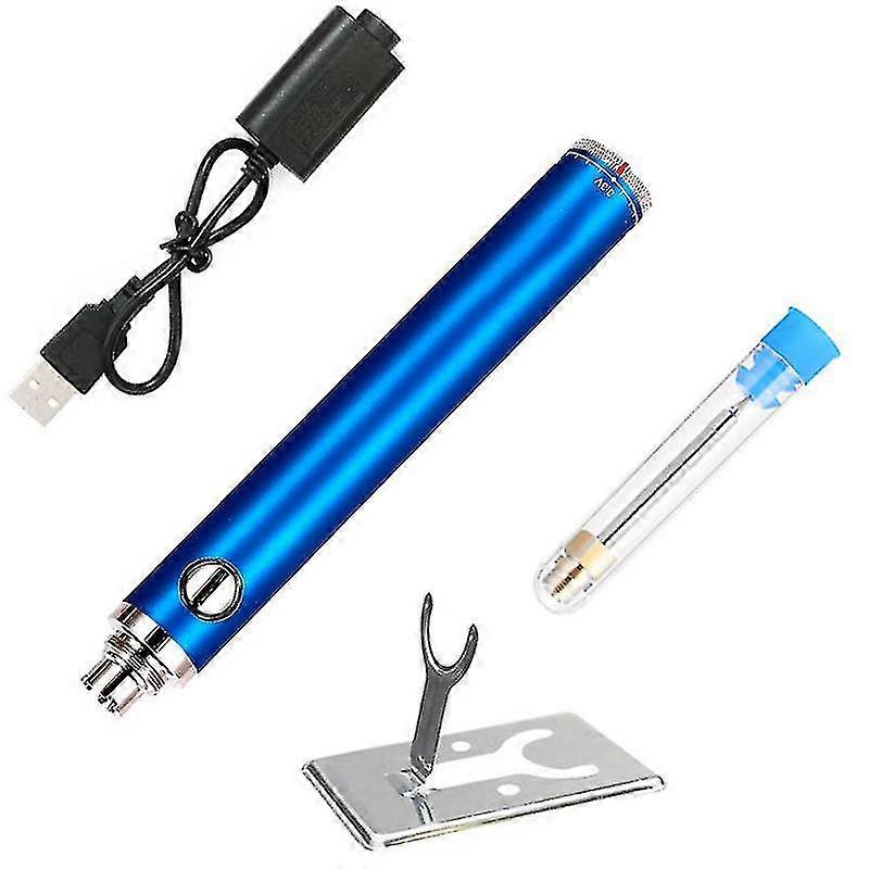 ワイヤレス充電溶接ツールUSB充電ワイヤレスはんだごて屋外ポータブル-ブルー