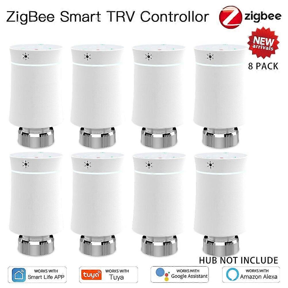 MOES Tuya ZigBee3.0 Nový ventil pohonu radiátoru Inteligentní programovatelný termostat Teplotní ohřívač TRV Alexa Hlasové ovládání