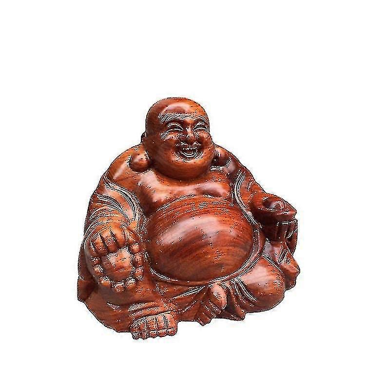 بوذا الضاحك ، فنغ شوي ، منحوتة باليد ، عقد السبائك ، بوذا الخشبي ، الحظ والحظ السعيد