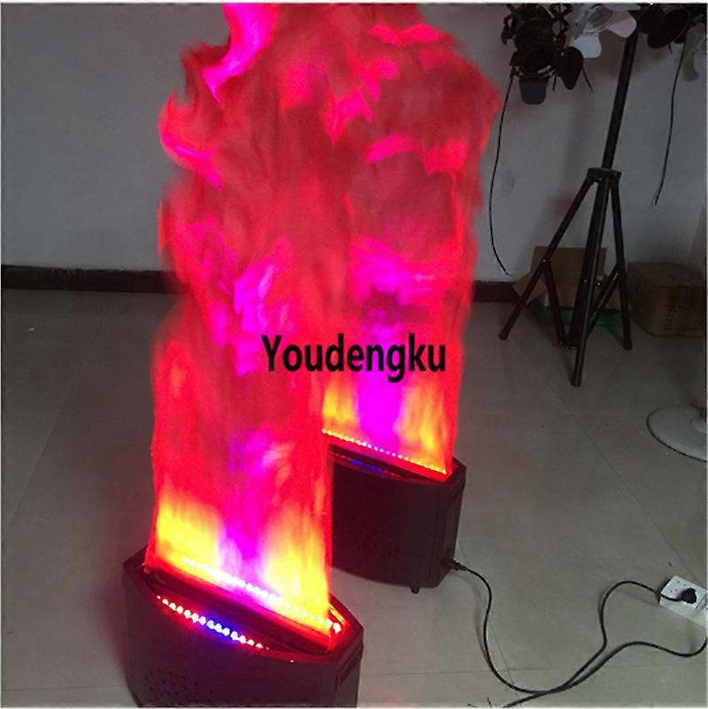 2 pièces 1,5 mètres tissu de soie cérémonie d’ouverture LED flamme lumière LED effet de feu machine pour dj lumières