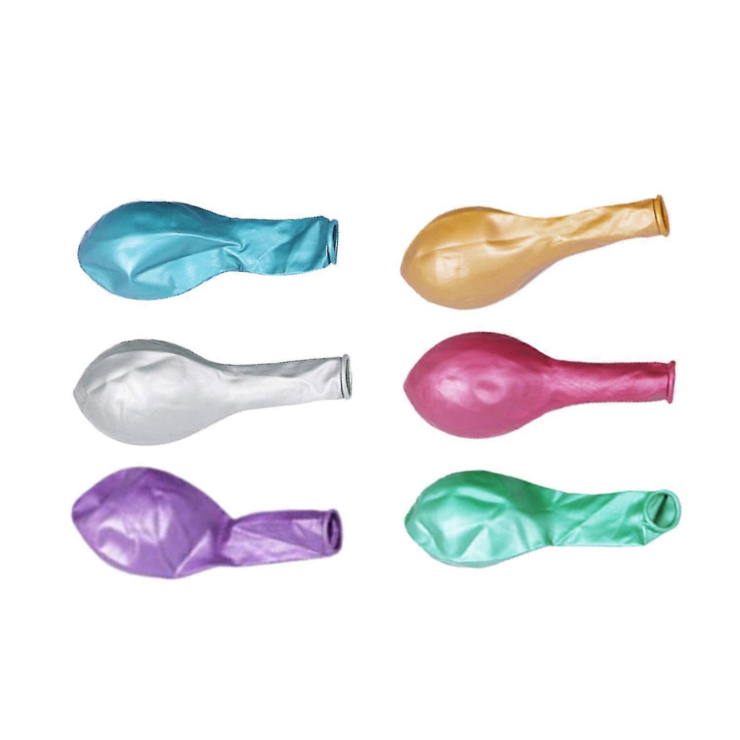 50Pcs Convenient Balloons Add Atmospheres Emulsion Good Elasticity Thick Party Balloons for Home