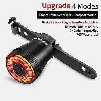Bicycle Parts  Bicycle Smart Auto Brake Sensing Light IPx6 Waterproof LED Charging Cycling Taillight Bike Rear Light Accessories Q5